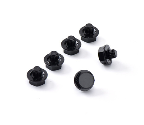 el eje negro de la electroforesis decorativa de los clavos de la aleación de aluminio del hex. de 17m m atornilla para el vehículo