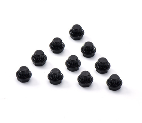 Patrón de CD anodizado Remaches de aluminio Clavos decorativos Negro electroforético