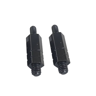 #4-40 Soporte hexadecimal con rosca de doble extremo para conexión de chasis Forjado en frío M3 10mm Electroforesis Hexadecimal negro