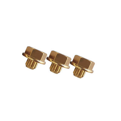Los remaches de aluminio del oro de la electroforesis para las piezas que trabajaban a máquina de aluminio del CNC de la rueda modificaron las sujeciones del coche