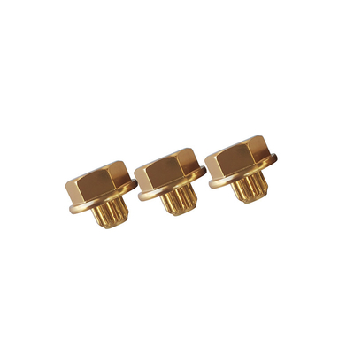 Los remaches de aluminio del oro de la electroforesis para las piezas que trabajaban a máquina de aluminio del CNC de la rueda modificaron las sujeciones del coche