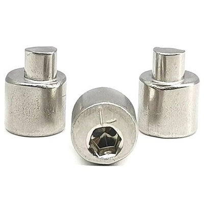 Fuente fabricante acero inoxidable hexágono remachado excéntrico de bloqueo remachado excéntrico de ajuste de bisagra de montaje rápido