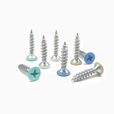 Coloree ANSI avellanado tornillo penetrante JIS de la cruz de los muebles de la pintura