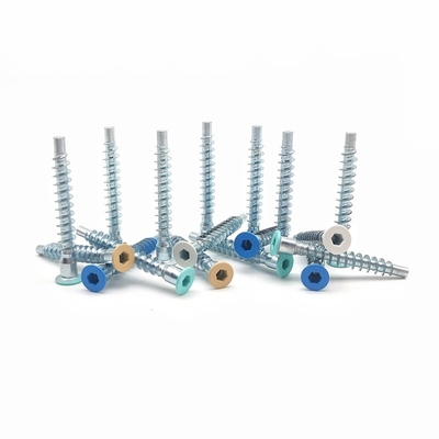 Contrafundido hexagonal de auto-apogamiento de rosca de rosca de reparación recta tornillo de madera para el gabinete dental tornillo