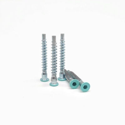 Contrafundido hexagonal de auto-apogamiento de rosca de rosca de reparación recta tornillo de madera para el gabinete dental tornillo