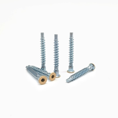 Contrafundido hexagonal de auto-apogamiento de rosca de rosca de reparación recta tornillo de madera para el gabinete dental tornillo