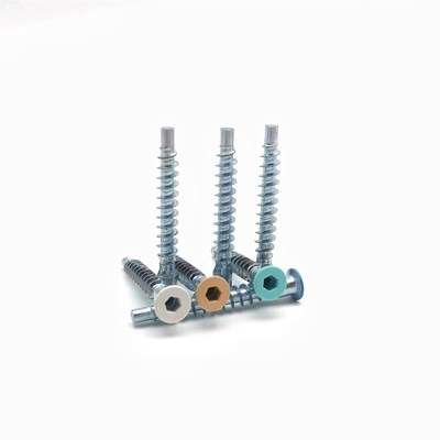 Reparación directa personalizada de muebles tornillos contrafundido Hexagonal hilo de montaña rusa