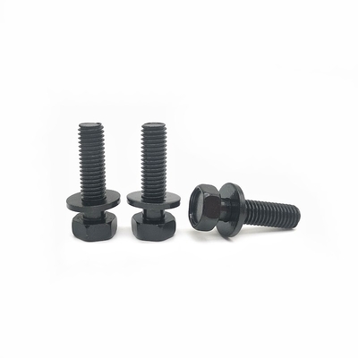Cabeza hexagonal externa con almohadilla de resorte plana Combinación de tornillo de perno Alta resistencia