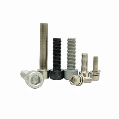 Parafusos de acero inoxidable 316L hexagonales para conectores de pegamento parafusos resistentes a caídas