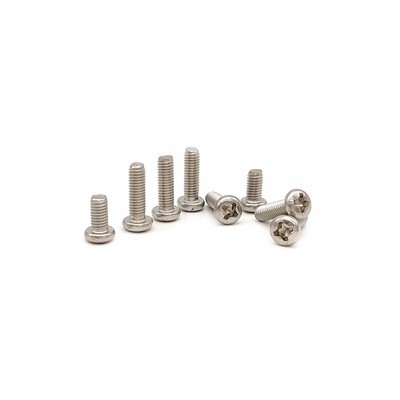 Precisión de acero inoxidable de la cabecera de la cacerola tornillos Mecánica de los tornillos de la máquina de ranura cruzada