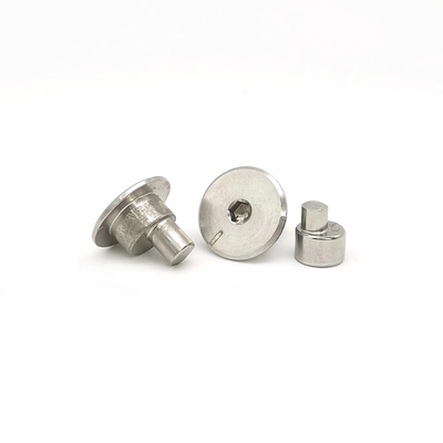 No estándar Hexagonal excéntrico clavos 304 de acero inoxidable sólido de cabeza plana redonda paso conector de sujeción remachado