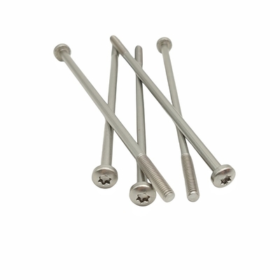 Tornos de cabeza de paneles de acero inoxidable con rosca parcial Grúa en forma de flor T30 T25 T20 T15 longitud de cabeza personalizable