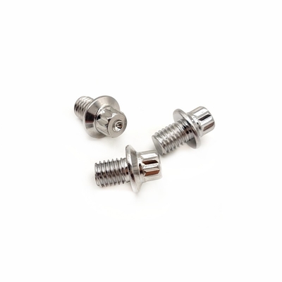 Flange no estándar tornillos hexagonales exteriores clavos de pedal de aluminio resistencia a la corrosión