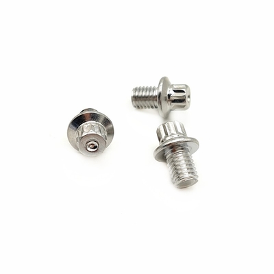 Flange no estándar tornillos hexagonales exteriores clavos de pedal de aluminio resistencia a la corrosión