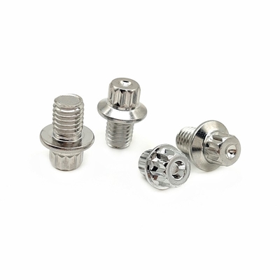 Parafusos de seguridad decorativos de acero inoxidable con chapa de aleación de aluminio