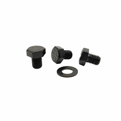 10.9 Pintado a nivel negro brillante hexagonal tornillo de tornillo hecho a medida