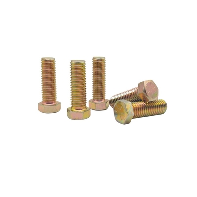 M10*30 Protección del medio ambiente Color Zinc Exterior Hexágono Cerrojo Electróforesis Negro Hexágono tornillo de dientes completos