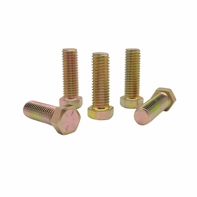 M10*30 Protección del medio ambiente Color Zinc Exterior Hexágono Cerrojo Electróforesis Negro Hexágono tornillo de dientes completos
