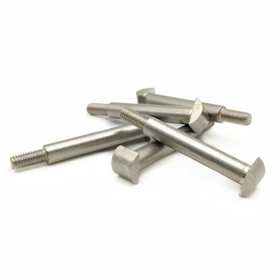 Fabricantes de acero inoxidable personalizado tornillos de paso en forma de T perno en forma de T con superficie curva