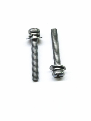 SEMS máquinas de acero al carbono tornillos de zinc aleación de níquel de acero inoxidable color original M4X16