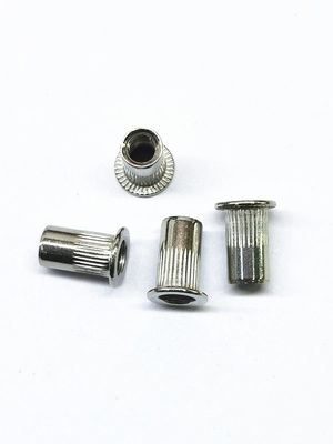 Patrón de dientes agujero ciego nuez de zinc aleación de níquel en decoración de automóviles aeroespacial
