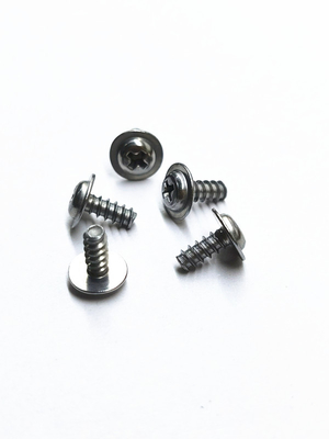 Los tornillos de Phillips de aleación de níquel de zinc incorporados en el cojín de tornillo de cabeza redonda con tornillo automático