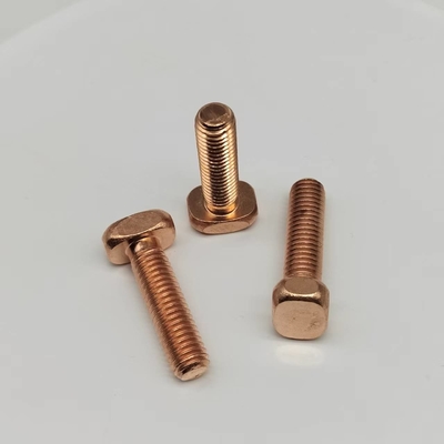 Tornos de cobre rojo de cabeza cuadrada Tornos de dientes mecánicos para carros de golf