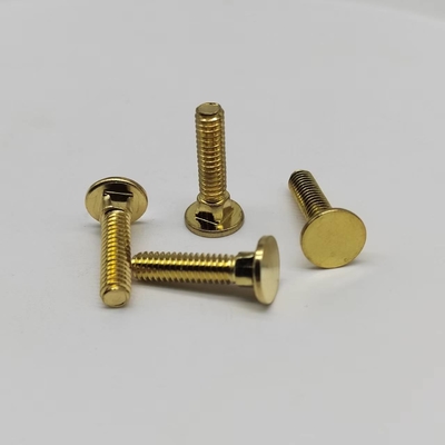 Tornos de cuello cuadrado de cobre #8-32 Tornos de dientes finos para equipos electrónicos