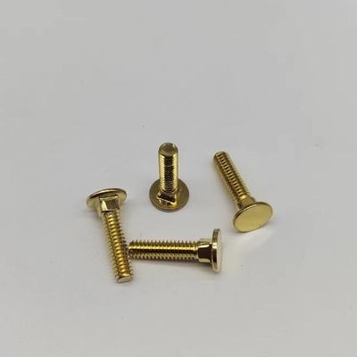 Tornos de cuello cuadrado de cobre #8-32 Tornos de dientes finos para equipos electrónicos