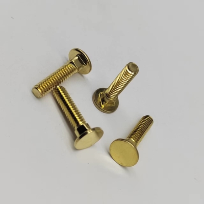 Tornos de cuello cuadrado de cobre #8-32 Tornos de dientes finos para equipos electrónicos