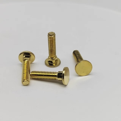Tornos de cuello cuadrado de cobre #8-32 Tornos de dientes finos para equipos electrónicos