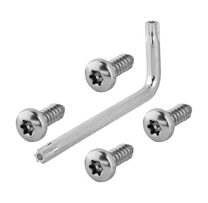 Tornillos de seguridad M10 30 de acero inoxidable con cabeza hexagonal externa, grosor personalizable, ideales para aplicaciones industriales