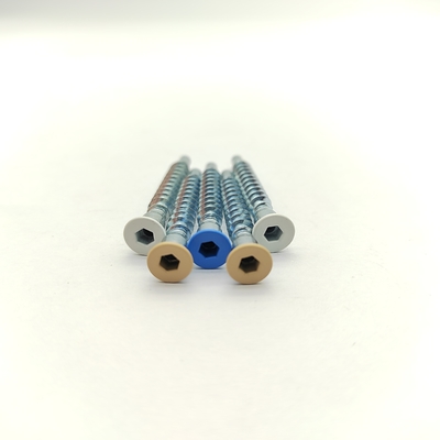 Tornillos para muebles de acero inoxidable 304 con cabeza avellanada y accionamiento hexagonal, autorroscantes, resistentes a la intemperie y la humedad