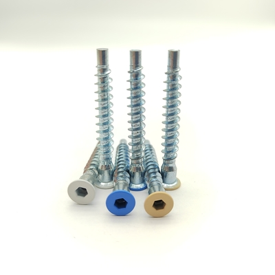 Tornillos autorroscantes M5 de acero inoxidable, zincados, cabeza plana, paquete de 100