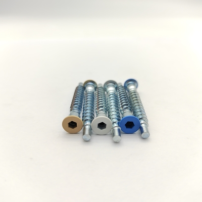 Tornillos para muebles de acero inoxidable 304 con cabeza avellanada y accionamiento hexagonal, autorroscantes, resistentes a la intemperie y la humedad