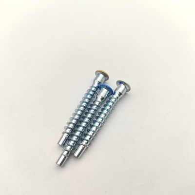 Tornillos autorroscantes M5 de acero inoxidable, zincados, cabeza plana, paquete de 100