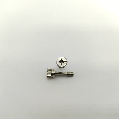 Tornillos cautivos moleteados de acero inoxidable A2 con accionamiento combinado Phillips/Ranurado