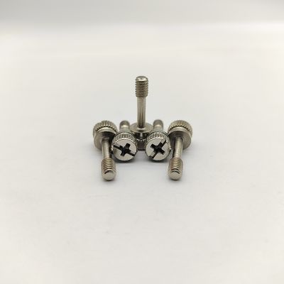 Tornillos cautivos moleteados de acero inoxidable 316 con accionamiento combinado para equipos médicos