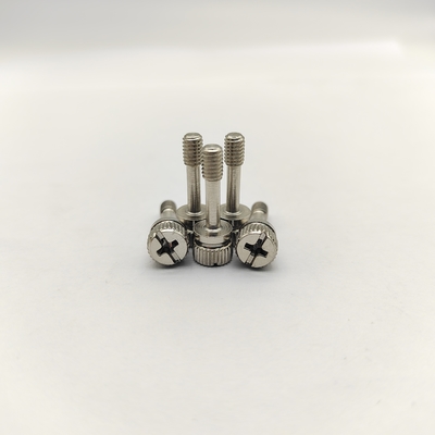 Tornillos cautivos moleteados de acero inoxidable A2 con accionamiento combinado Phillips/Ranurado