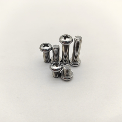 Tornillos de máquina con cabeza redonda Phillips de acero inoxidable 304 A2-70 DIN 7985