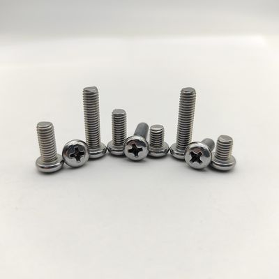 Parafusos de las máquinas con cabeza de cacerola de Phillips DIN 7985 M3-M12