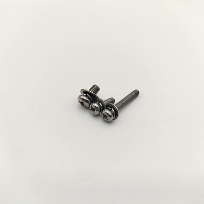 Tornillos de cabeza plana Phillips con arandelas de seguridad, zincados, con arandela elástica + arandela plana incluidas, anti-aflojamiento M4-M12