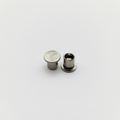 A2 Rivets semitubulares de cabeza plana de acero inoxidable M2-M6