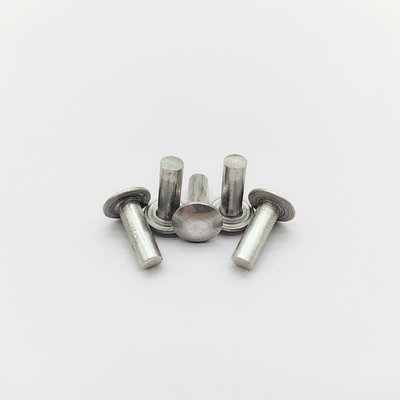 Remaches Sólidos Industriales Ligeros - Aluminio 6061 - Cabeza de Braguero - Para Estanterías y Muebles - 3/16 y 1/4 Pulgadas