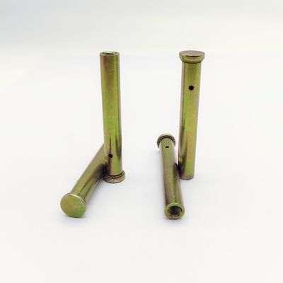 Flat Head Blind Hole Press-in Rivet Nut Column - Serrated Knurl - Yellow Zinc Plated 304 SS - M4 to M8