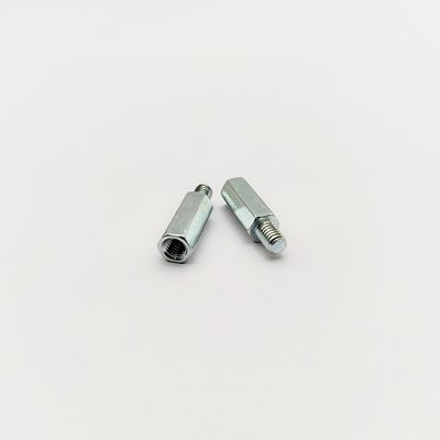 Tornillo separador hexagonal de acero inoxidable M3-M6 para PCB, con recubrimiento azul-zinc