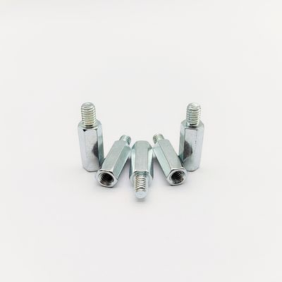 Tornillo separador hexagonal de acero inoxidable M3-M6 para PCB, con recubrimiento azul-zinc