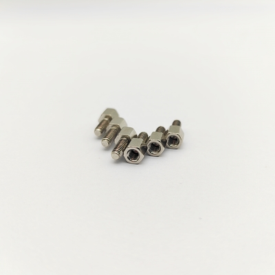 Tornillo separador hexagonal 316 de acero inoxidable #4-40 de 12 mm electropulido