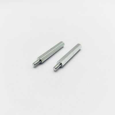 Separador hexagonal de acero inoxidable A4-80 M3-M8, 31 mm de longitud, con revestimiento de zinc azul