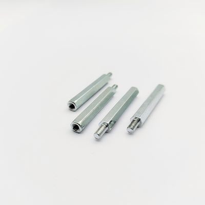 Separador hexagonal de acero inoxidable A4-80 M3-M8, 31 mm de longitud, con revestimiento de zinc azul